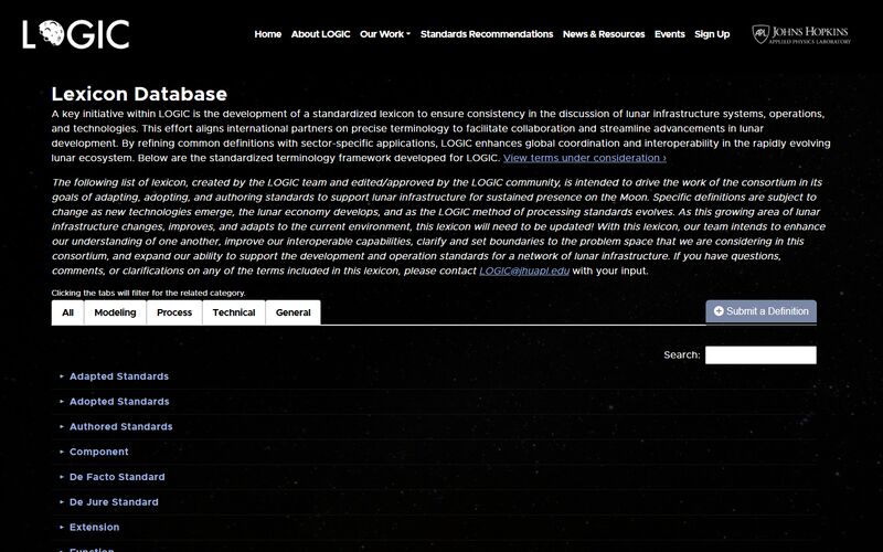 LOGIC website screenshot